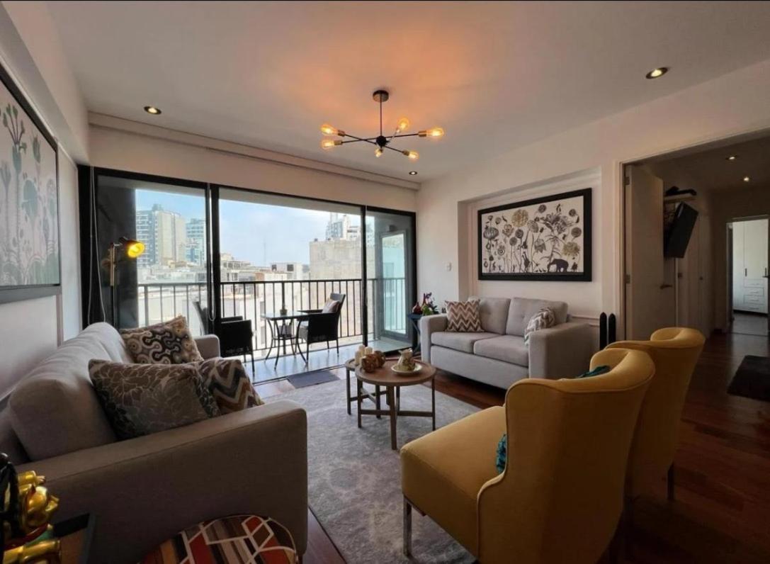 Exclusivo Y Moderno Depa En Miraflores Vista Al Mar Y A La Ciudad Amoblado Apartments Лима Экстерьер фото